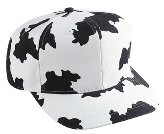 cow print baseball hat