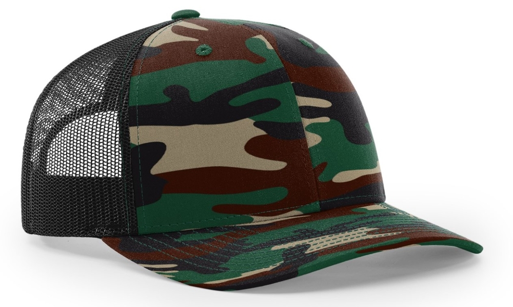 Richardson Trucker Camo Pattern Twill Mesh image