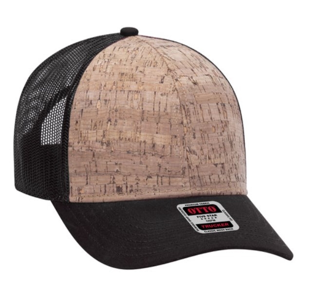 Otto 6 Panel Cork Mesh Caps Hats Back | | Blank CapWholesalers Wholesale 