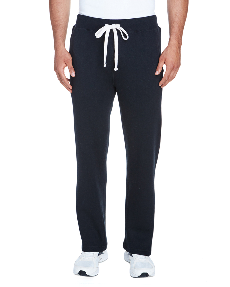 men's open bottom fleece pants