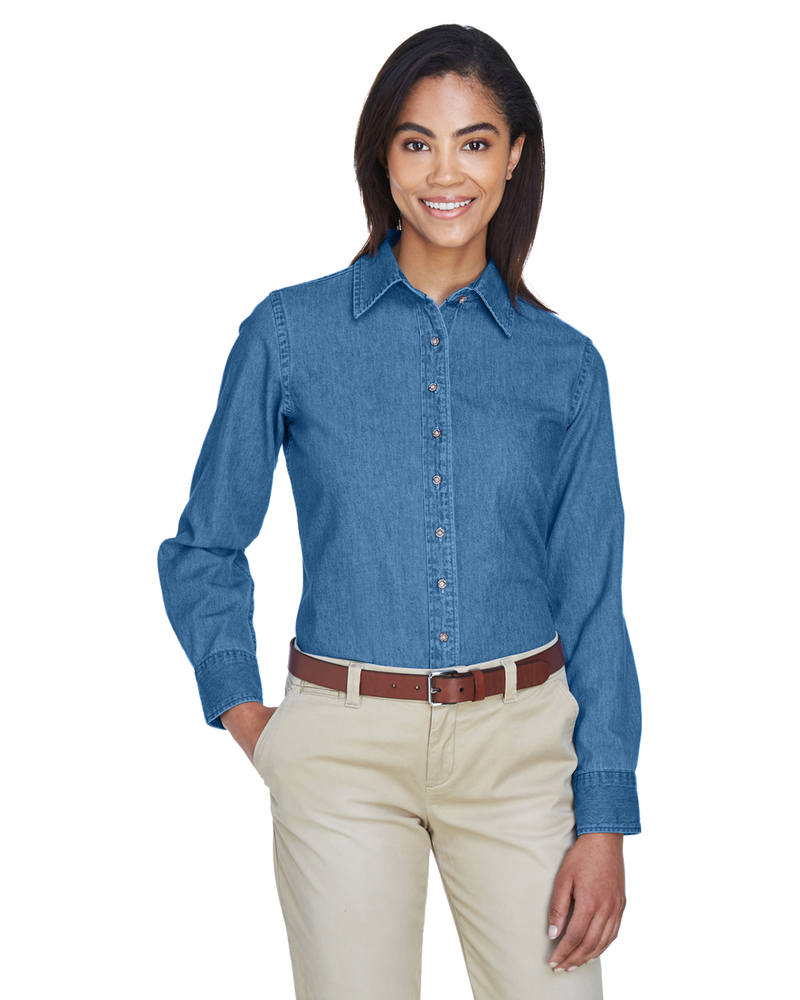 ladies light denim shirt