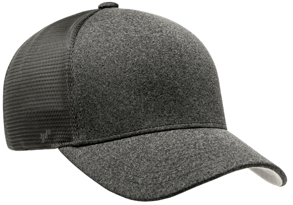 Flexfit Caps: UniPanel Melange Trucker Golf Caps. Wholesale Blank Hats
