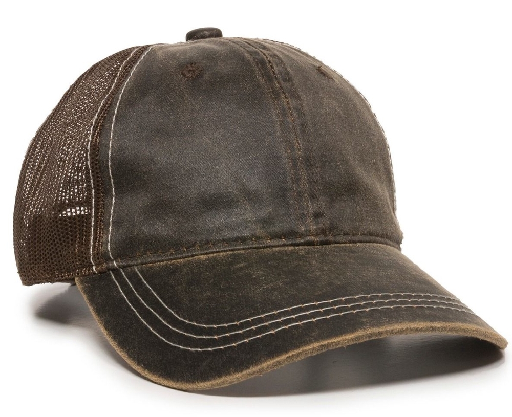 Outdoor Caps: Weathered Cotton Cap & Mesh Back | Wholesale Caps & Hats