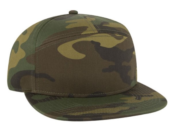 Otto Caps: Wholesale Twill Square 2-Tone Flat Visor Snapback Hat