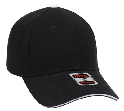 Otto Caps: Brushed Cotton Sandwich Visor Low Profile Pro Style | CapWholesalers