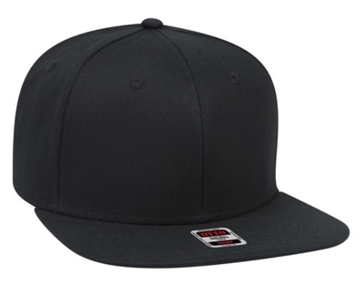 OTTO Snap 6 Panel Mid Profile Snapback Hat | Wholesale Blank Flat Bill Hats in Bulk