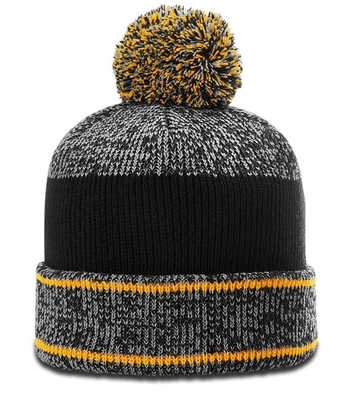 Richardson Heathered Pom Beanie W/ Cuff | Wholesale Knit Beanies