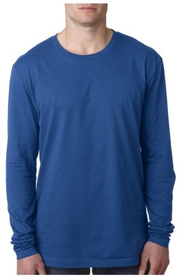 Next Level Mens Cotton Long-Sleeve Crew | Mens Long Sleeve Tee Shirts