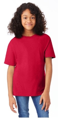 Hanes Youth 4.5 oz., 100% Ring-spun Cotton Nano-T® T-Shirt - Cap Wholesalers