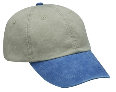 Adams Optimum Garment Washed With Contrast Cap | Wholesale Relaxed Dads Hats