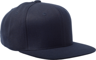 Flex Fitted Baseball Cap Hat - Navy Blue, Small-Medium 