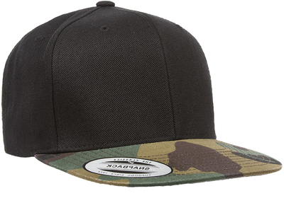 Yupoong Caps: Yupoong Flexfit Camo Flat Bill Style Snapback Hat |  CapWholesalers