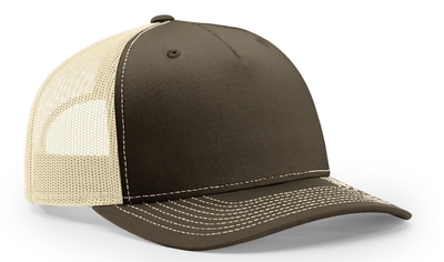 Richardson Trucker Twill Mesh Snapback (5 panel) at Wholesale Pricing