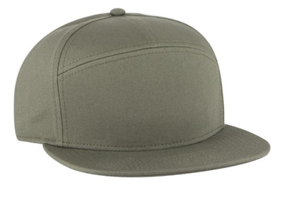 Otto Caps: Wholesale Twill Snapback Flat Square Hat Visor 2-Tone