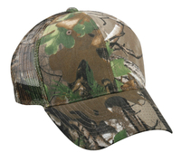 Mossy Oak Camo Camouflage Cap Hat SnapBack Adjustable Leather Patch Mesh  Outdoor