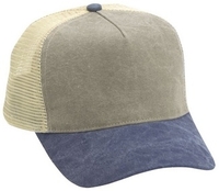 Image Budget Caps | Cobra-5 Panel Washed Canvas Mesh Back