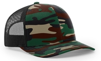 Image Richardson Trucker Camo Pattern Twill Mesh