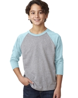 Image Next Level Youth CVC 3/4-Sleeve Raglan