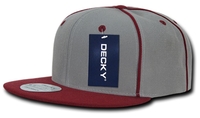 Image Decky 6 Panel High Profile Structured Piped Snapback