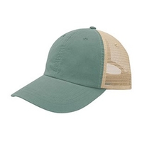 Image Mega 6 Panel Recycled Crosshatch Cotton Trucker Cap