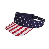 Image Mega Pro Style Twill USA Flag Visor