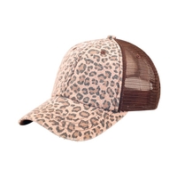 Image Mega Low Profile Soft Structured Canvas Leopard Print Cap