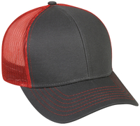 Outdoor Cap Mbw-600 Cotton Twill Mesh Back Cap Black/White