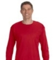 Hanes Mens Tagless 100% Cotton Long Sleeve T-Shirt, Small, Ash