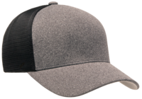 Flexfit Caps: UniPanel Melange Trucker Blank Caps. Hats Golf Wholesale